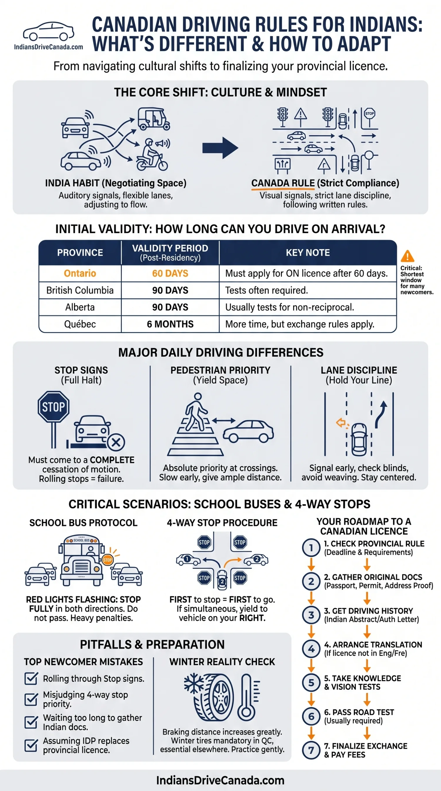 Canadian Driving Rules for Indians What's Different from India