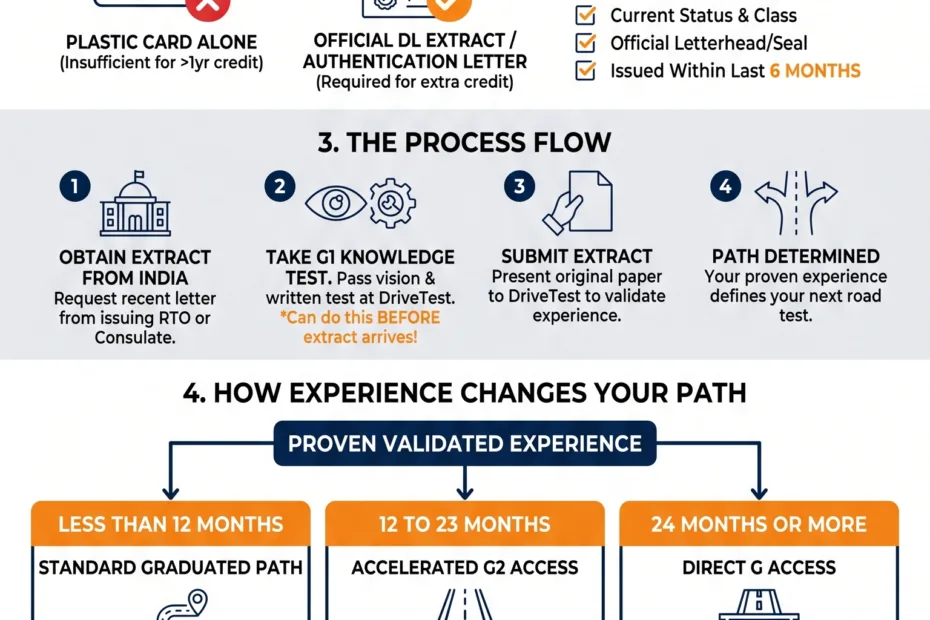 DL Extract From India for Ontario G1 How to Get It and Use It