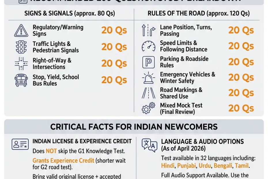 G1 Practice Test for Indians in Canada — 200 Questions