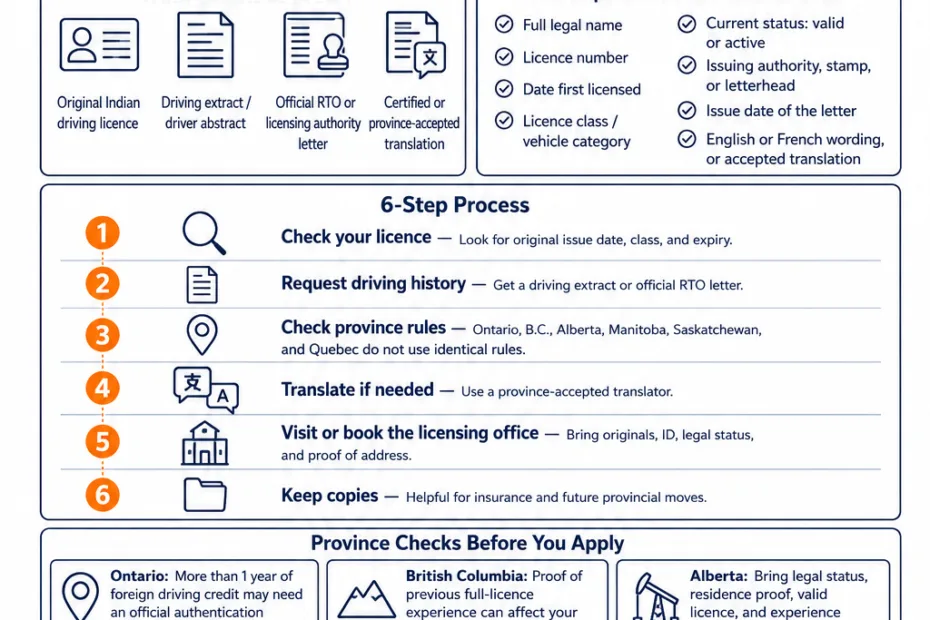How To Prove Indian Driving Experience In Canada