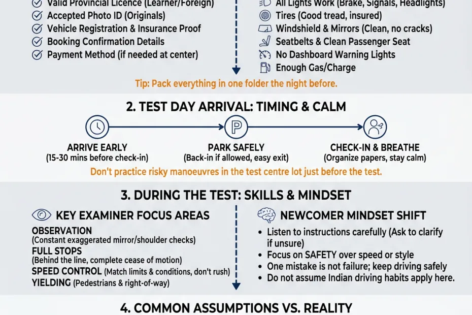 Road Test Day Guide For Indian Newcomers In Canada