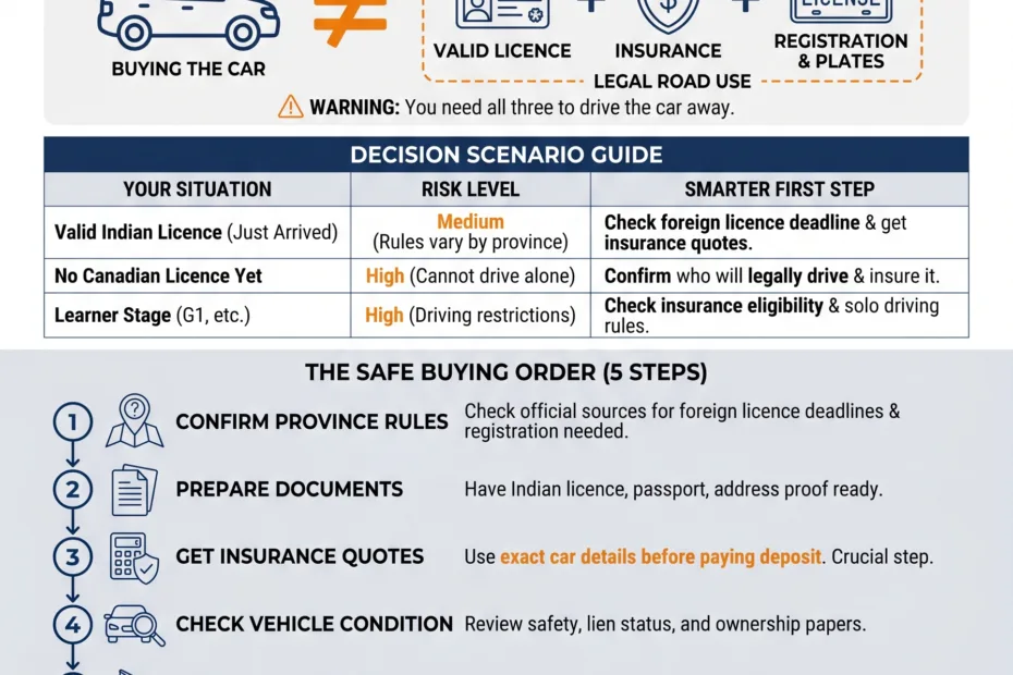 Should Indian Newcomers Buy A Car Before Getting A Canadian Licence